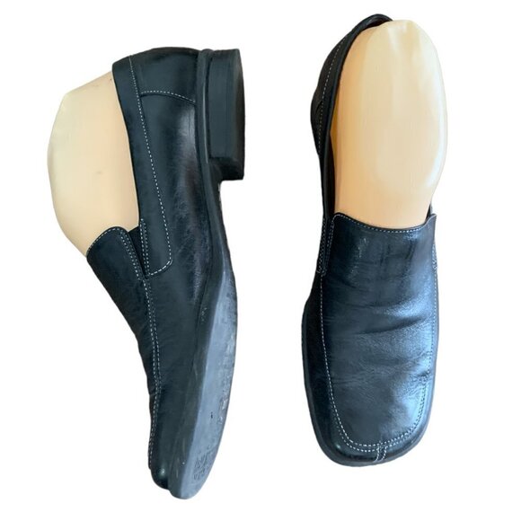 Naturalizer Leather Slip On Loafer Sz 7N Black #111D - Picture 4 of 10